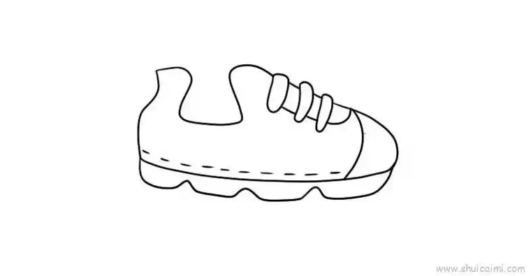 鞋子简笔画图片运动鞋正面简笔画休闲运动球鞋简笔画图片大全简单好画