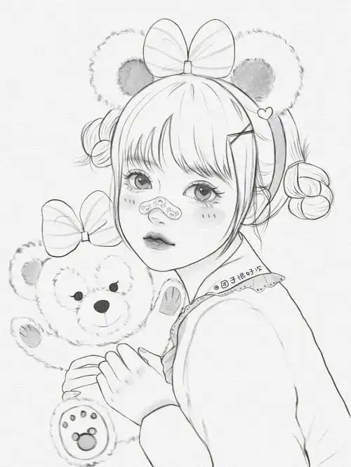 线稿打卡21100雪莉玫02小可爱