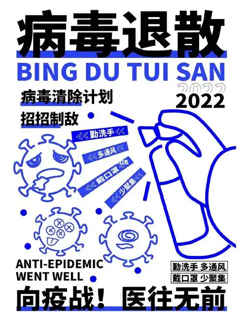 海报设计病毒消散