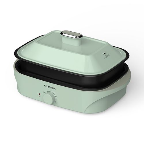 一体利仁多功能料理锅电火锅网红电烤锅烤肉家用电热火锅