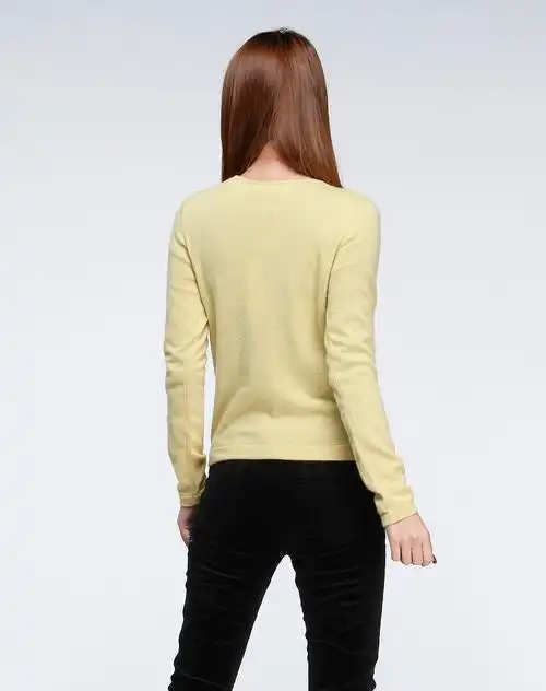 芙兰克尼franck namani女装专场赤金色圆领长袖套衫