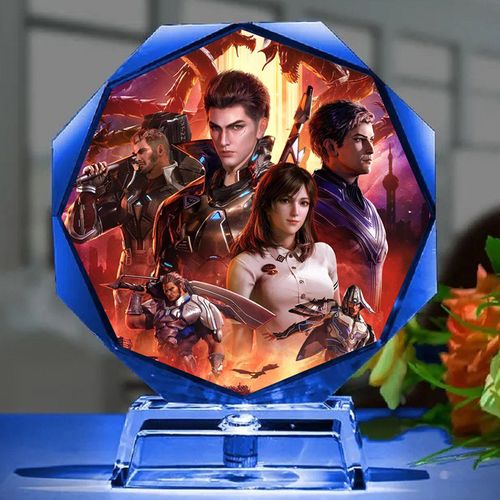 吞噬星空手办动漫罗峰周边定制发光水晶夜灯立牌生日礼物模型摆件 1