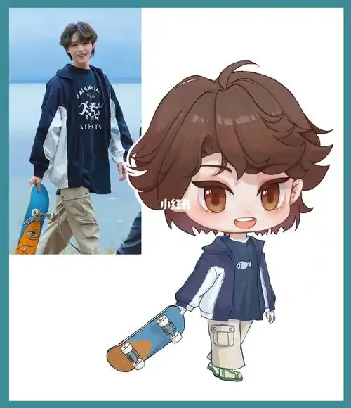 画画的日常  #笔记灵感  #肖宇梁  #q版人物  #稿件展示