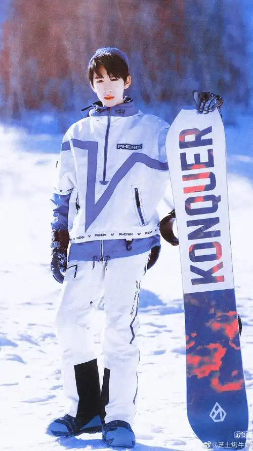 91  Ⅰ  贺峻霖  Ⅰ  自修"请问要跟我一起滑雪吗?