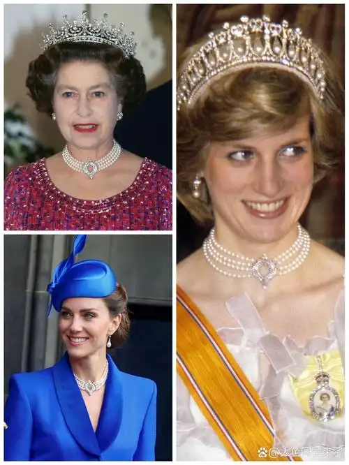 英国王室三代人都戴过的四层珍珠项链 这款项链的第一任主人是