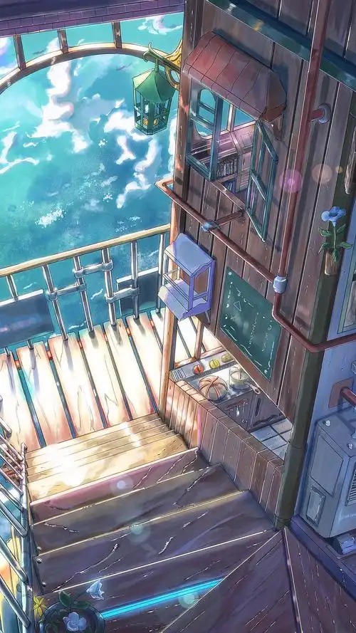 唯美动漫场景风景手机壁纸,动漫,动漫,唯美,唯美意境,二次元,动漫场景