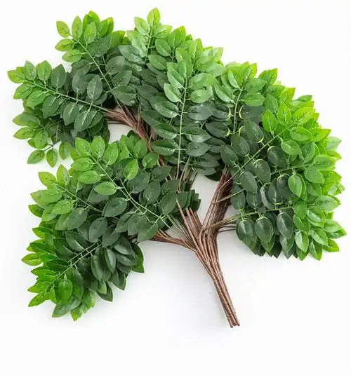 仿真树叶塑料树枝绿叶工程造景人造植物室内绿化装饰假树榆树叶子