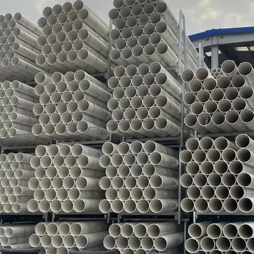 甘肃联塑pvc排水管 白色农田排灌管塑料管道 pvc-u排水管园林输水管