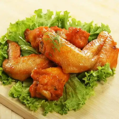 中粮奥尔良烤对翅1kg 12对肯德基烤对翅冷冻鸡翅半成品油炸小吃