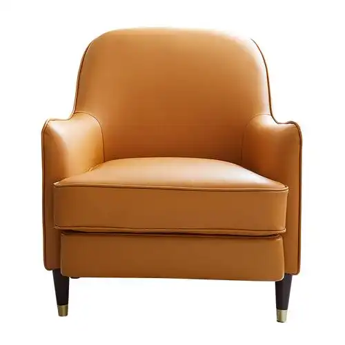 轻奢真皮沙发皮质椅子现代简约小卧室单人沙发懒人头层牛皮沙发