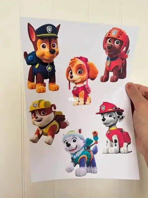 打印动漫人物汪汪队的忠实粉丝