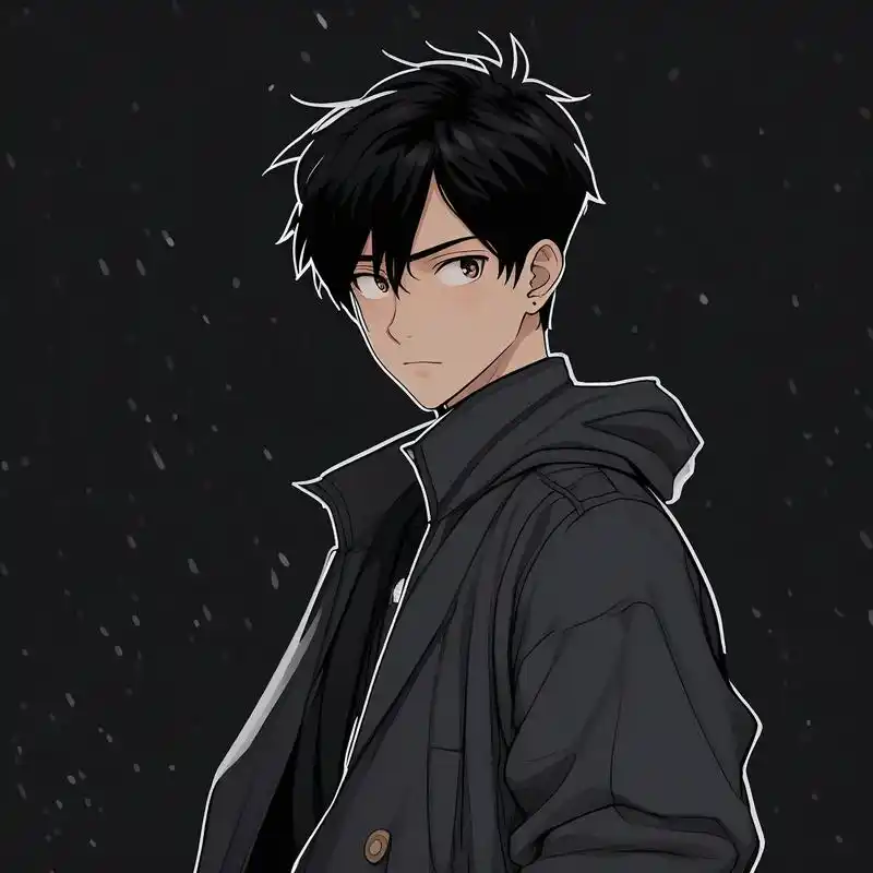 99超稀有!高冷男生动漫头像96