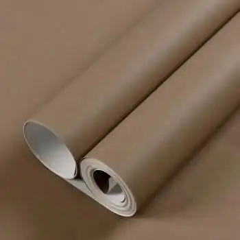 北欧风格咖色系棕咖色深咖浅咖墙纸无纺布纯色素色卧室家用壁纸 g7165