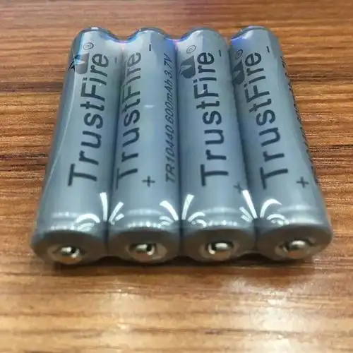trustfire原装10440锂电池600毫安37v保护7号aaa尺寸电池