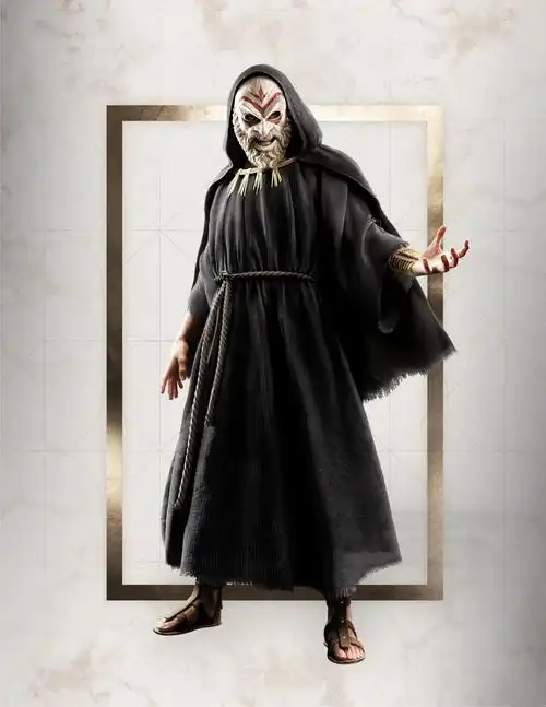 万圣节刺客信条奥德赛反派教主面具表演装扮游戏周边树脂工厂直销