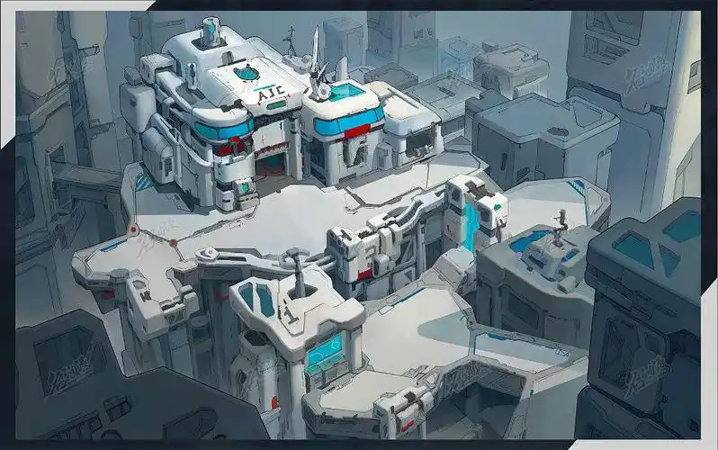 科技风建筑|原创|建筑|科幻-场景原画作品图片素材广州