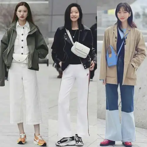 首尔街拍韩国女孩出街时髦穿搭