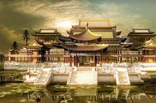 圆明园全景方壶胜境在福海北北岸湾内,1740年(乾隆五年)建成是圆明圆