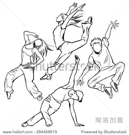 爵士时代简笔画