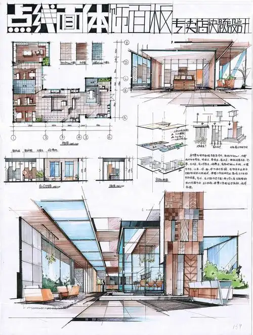室内快题设计作品(卓越手绘)