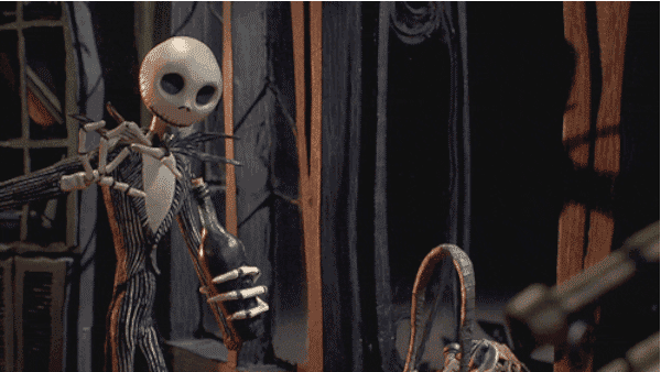 剪刀手爱德华鬼魂蝴蝶骷髅gif动图_动态图_表情包下载_soogif