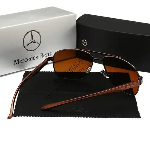 梅赛德斯奔驰太阳镜男4s店新款铝镁偏光镜士眼镜户外驾驶开车墨镜银框