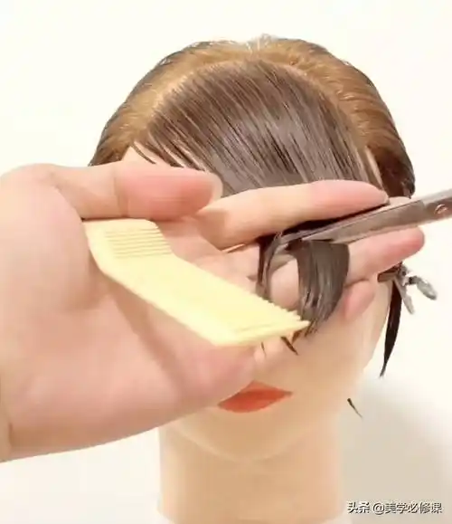 斜刘海怎么剪好看图片斜刘海留多长好看