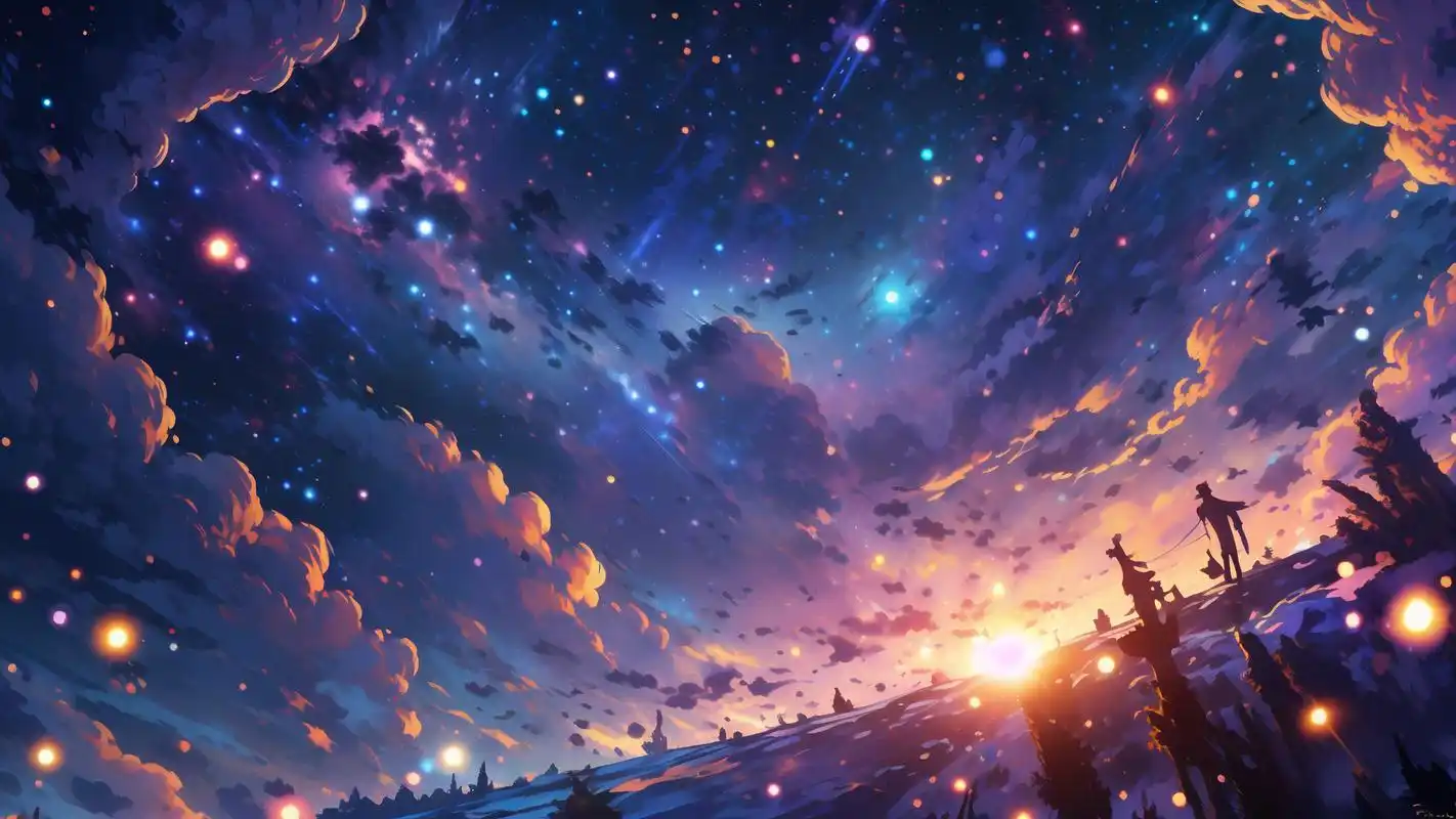 亲们,今天给大家带来的是一组绝美的4k超高清二次元星空壁纸!