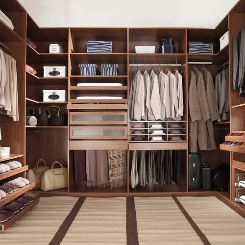 圣菲尼衣帽柜卧室家具实木衣柜卧室衣柜大衣柜衣橱带顶柜定