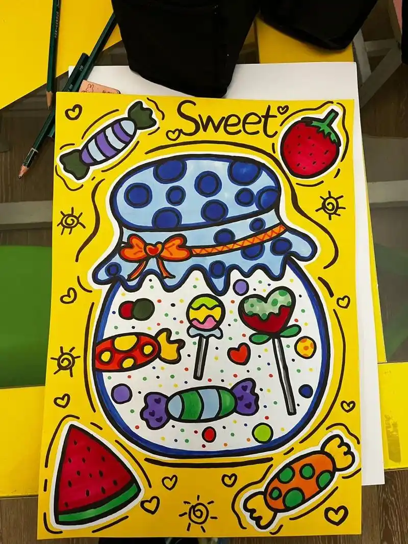 创意美术96 《糖果罐子96》 《糖果罐子96》 909090 绘画