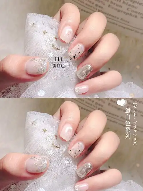 甲油胶2018美甲指甲色光疗新款油乳白果冻白色蛋纯奶白纯白蛋白