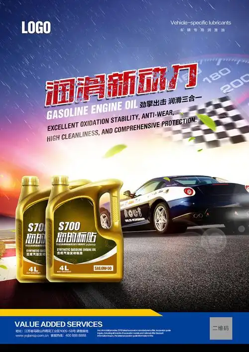 一套润滑油海报