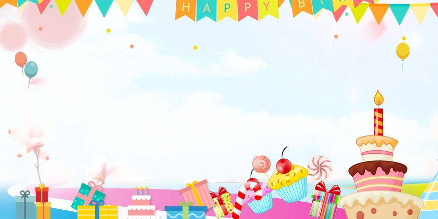 卡通儿童生日派对海报