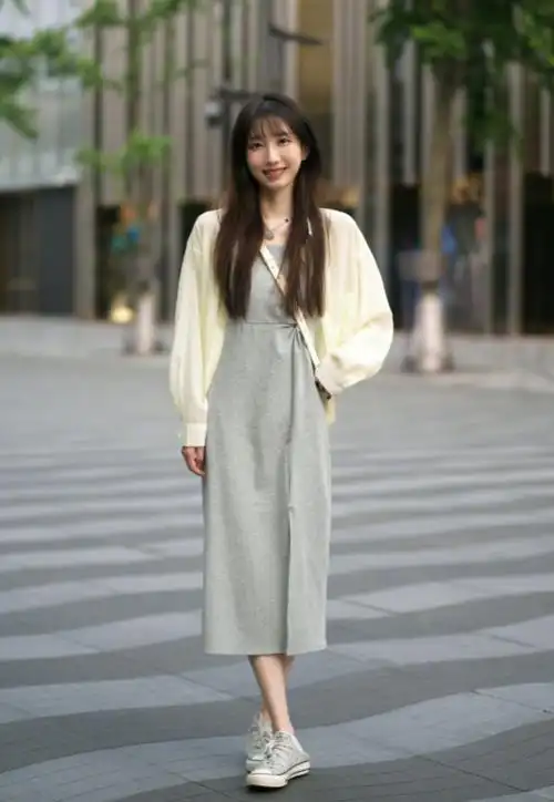 被"深圳女生"的街拍惊艳到了,穿衬衫,半身裙,连衣裙,超洋气_腾讯新闻