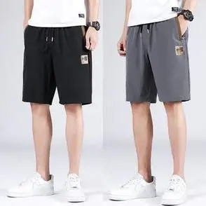休闲短裤新款子潮牌宽松外穿中裤男士夏季运动跑步潮男五分裤薄款