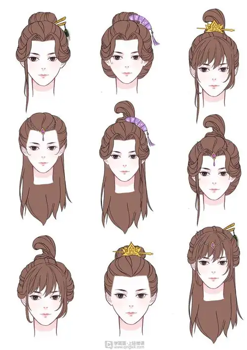 古风女性的发型设计