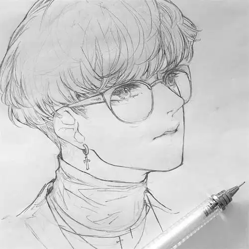 铅笔画动漫人物图片大全,大神笔下的犬夜叉铅笔画作品集(40张)