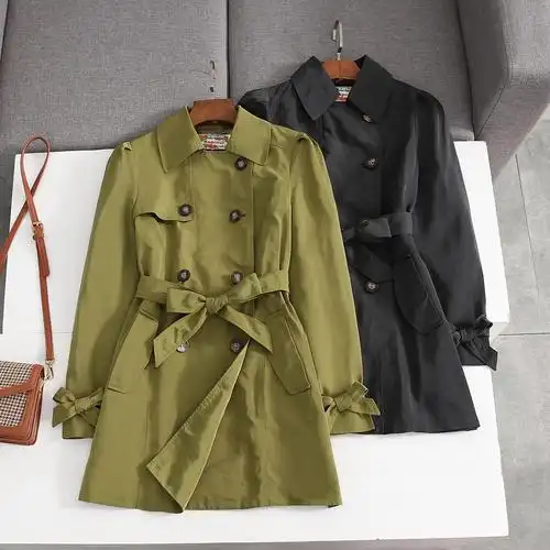 88韩国东大门2021春秋新款韩版风衣女中长款气质薄款复古港风外套潮已