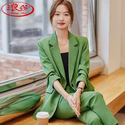 绿色单件西装 s 95斤以下
