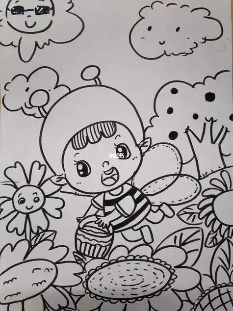 幼儿园简笔画幼师考编可用幼师幼儿园简笔画画作幼师考编人文