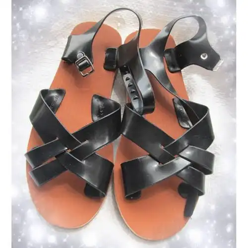 塑料凉鞋泡沫凉鞋男女夏塑料沙滩鞋老式8090儿时经典休闲风怀旧港风