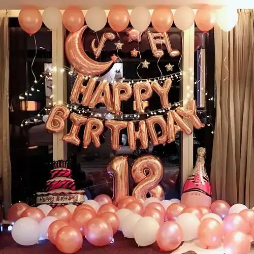 生日装饰布置成人老公生日派对布置老公男朋友趴体装饰场景气球创意