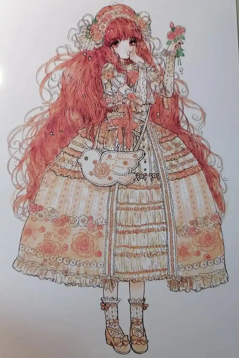 好漂亮的洛丽塔少女.#动漫人物绘画 #动漫美图 - 抖音