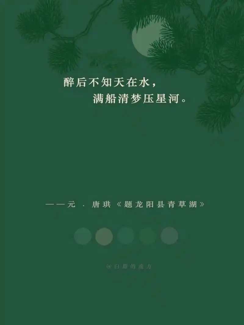 醉后不知天在水,满船清梦压星河. 昭昭若日月之明,离离如星辰之行.