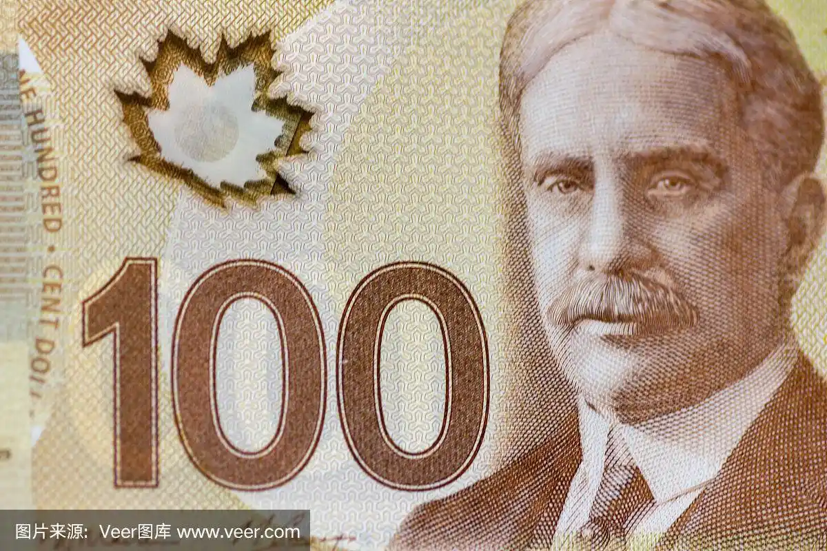 加拿大100元纸币