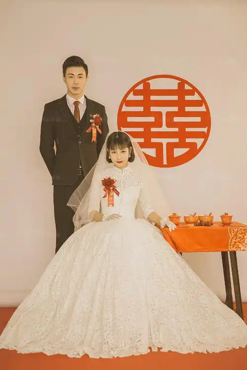 80年代婚纱老照片