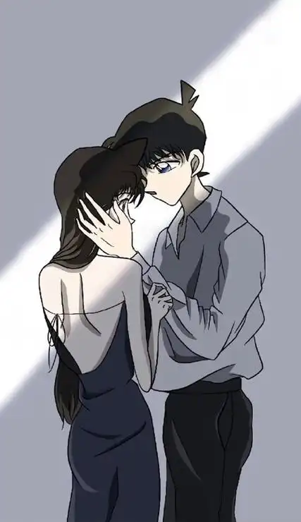 工藤新一小兰情侣壁纸高清 好喜欢这组好有氛围感下载_七七下载网