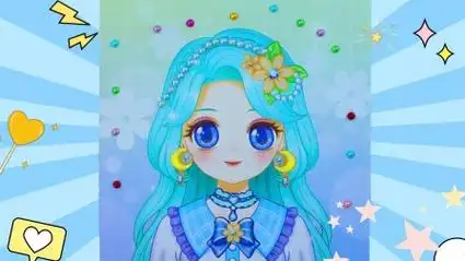 绿色头发的公主应该怎么装扮呢?快来一起试试吧