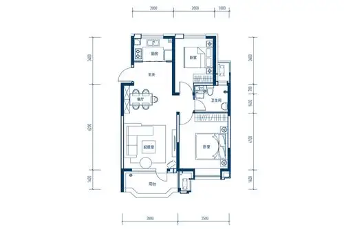 亨伦观唐名邸户型图 - 石家庄房掌柜