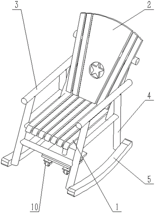 cn209300566u_一种圆木摇椅